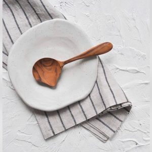Handmade Stoneware Ceramic Plate: Minimalist Dinnerware