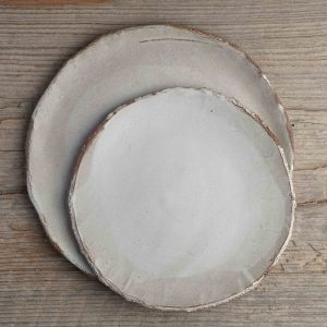 Handmade Ceramic Plate, Ceramic Dinnerware, Ideal for Everyday Meals or Entertaining, Microwave and Dishwasher Safe, Stylish Stoneware Plate